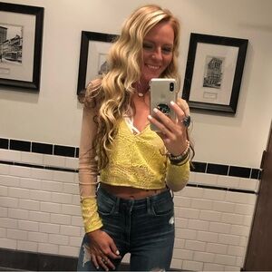 Sheer lace longsleeve